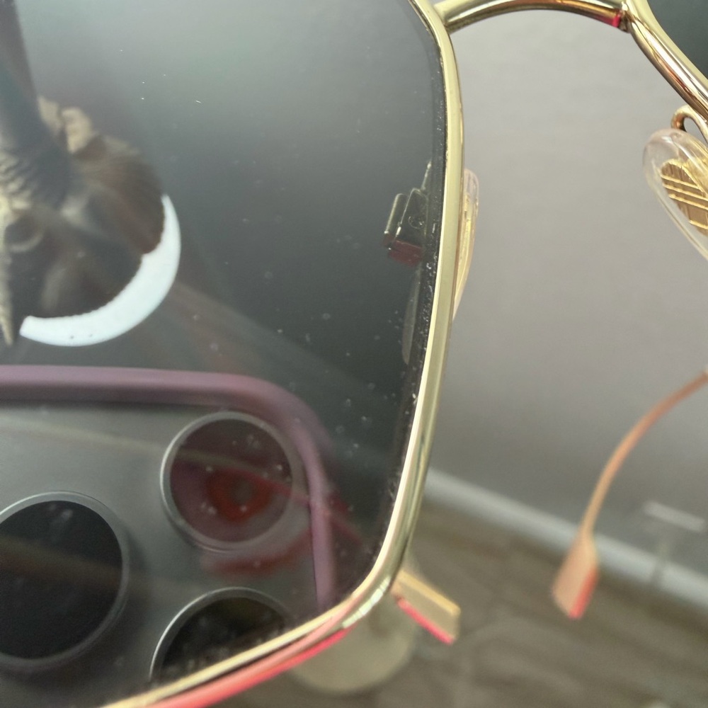 Burberry Women's Sunglasses in Black and Gold - Picture 6 of 9